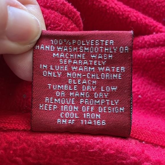 UGA University of Georgia Red Fleece full zip collared lightweight jacket Size S - Picture 11 of 13